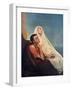 St Augustine with His Mother St Monica, 1855-Ary Scheffer-Framed Giclee Print