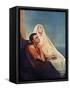 St Augustine with His Mother St Monica, 1855-Ary Scheffer-Framed Stretched Canvas