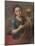 St. Barbara, C.1740 (Oil on Copper)-Miguel Cabrera-Mounted Giclee Print
