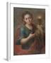 St. Barbara, C.1740 (Oil on Copper)-Miguel Cabrera-Framed Giclee Print