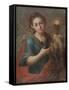 St. Barbara, C.1740 (Oil on Copper)-Miguel Cabrera-Framed Stretched Canvas