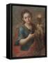 St. Barbara, C.1740 (Oil on Copper)-Miguel Cabrera-Framed Stretched Canvas