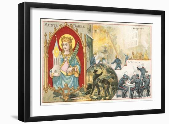 St Barbara-null-Framed Giclee Print