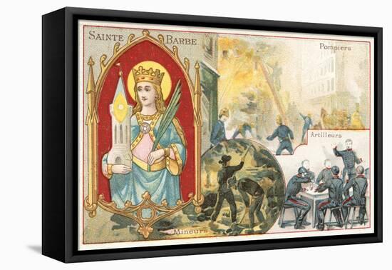 St Barbara-null-Framed Stretched Canvas