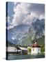 St. Bartholomae chapel, Nationalpark Berchtesgaden, Bavaria, Germany.-Martin Zwick-Stretched Canvas