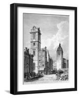St Bartholomew-By-The-Exchange and St Benet Fink, City of London, 1840-George Hollis-Framed Giclee Print