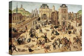 St. Bartholomew's Day Massacre, C.1572-84-Francois Dubois-Stretched Canvas