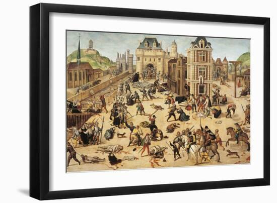 St. Bartholomew's Day Massacre, C.1572-84-Francois Dubois-Framed Giclee Print