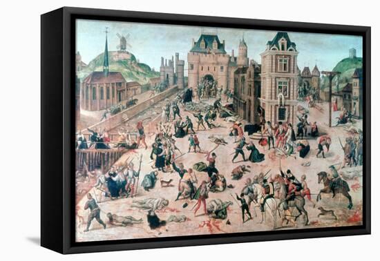 St Bartholomew's Day Massacre, C1810-1870-Francois Dubois-Framed Stretched Canvas