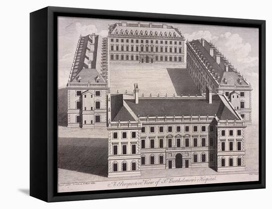 St Bartholomew's Hospital, London, C1740-William Henry Toms-Framed Stretched Canvas