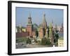 St. Basil's Cathedral and the Kremlin, Red Square, UNESCO World Heritage Site, Moscow, Russia-Simanor Eitan-Framed Photographic Print