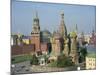 St. Basil's Cathedral and the Kremlin, Red Square, UNESCO World Heritage Site, Moscow, Russia-Simanor Eitan-Mounted Photographic Print