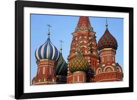 St. Basil's Cathedral in Red Square, Moscow, Russia-Kymri Wilt-Framed Photographic Print