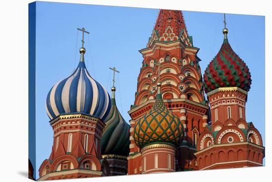 St. Basil's Cathedral in Red Square, Moscow, Russia-Kymri Wilt-Stretched Canvas