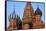 St. Basil's Cathedral in Red Square, Moscow, Russia-Kymri Wilt-Framed Stretched Canvas