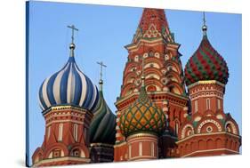 St. Basil's Cathedral in Red Square, Moscow, Russia-Kymri Wilt-Stretched Canvas