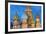 St. Basil's Cathedral lit up at night, UNESCO World Heritage Site, Moscow, Russia, Europe-Miles Ertman-Framed Photographic Print