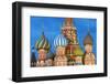 St. Basil's Cathedral lit up at night, UNESCO World Heritage Site, Moscow, Russia, Europe-Miles Ertman-Framed Photographic Print