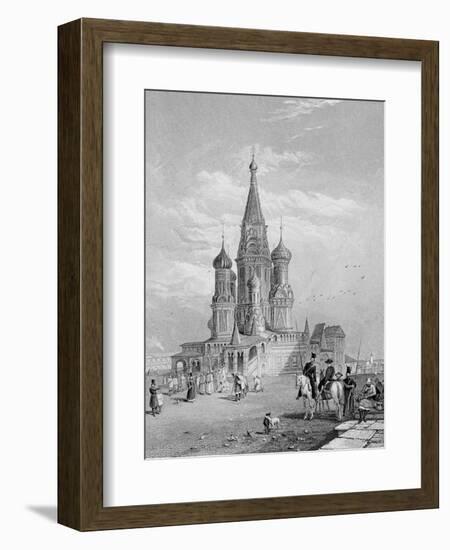 St. Basil's Cathedral, Moscow, Engraved by Turnbull, 1835 (Engraving)-Alfred Gomersal Vickers-Framed Premium Giclee Print