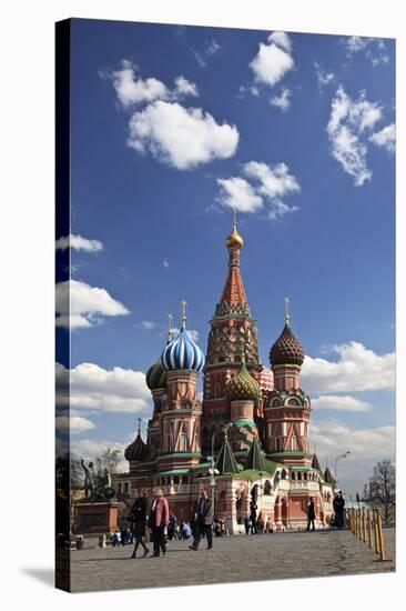 St. Basil's Cathedral on the Red Square, Moscow, Russia-null-Stretched Canvas