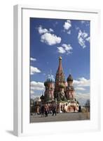 St. Basil's Cathedral on the Red Square, Moscow, Russia-null-Framed Art Print