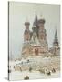 St. Basil's Cathedral, Red Square, Moscow, c.1917-Nikolay Nikanorovich Dubovskoy-Stretched Canvas