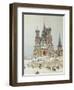 St. Basil's Cathedral, Red Square, Moscow, c.1917-Nikolay Nikanorovich Dubovskoy-Framed Premium Giclee Print