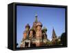 St. Basil's Cathedral, Red Square, Moscow, Russia-Bill Bachmann-Framed Stretched Canvas