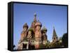 St. Basil's Cathedral, Red Square, Moscow, Russia-Bill Bachmann-Framed Stretched Canvas