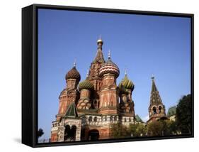 St. Basil's Cathedral, Red Square, Moscow, Russia-Bill Bachmann-Framed Stretched Canvas