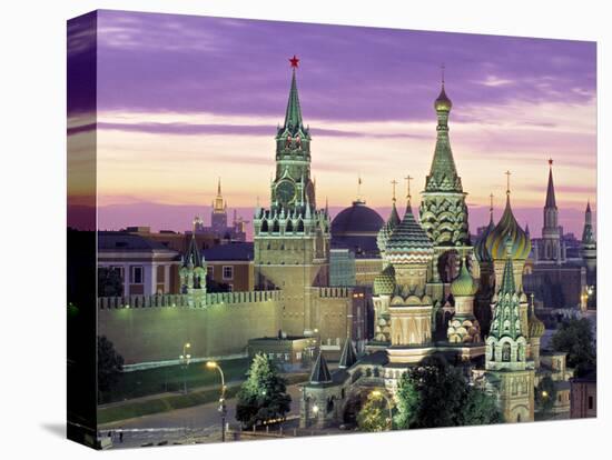 St. Basil's Cathedral, Red Square, Moscow, Russia-Jon Arnold-Stretched Canvas