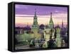 St. Basil's Cathedral, Red Square, Moscow, Russia-Jon Arnold-Framed Stretched Canvas