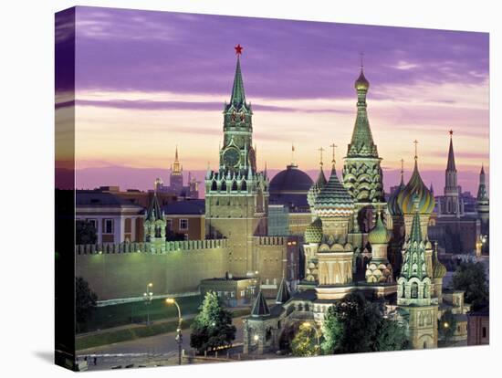 St. Basil's Cathedral, Red Square, Moscow, Russia-Jon Arnold-Stretched Canvas