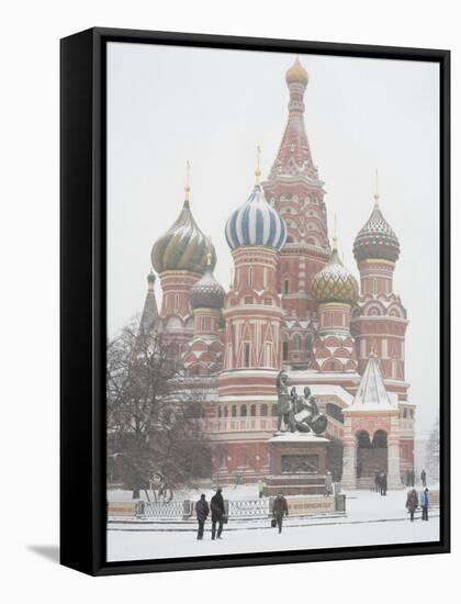 St. Basil's Cathedral, Red Square, Moscow, Russia-Ivan Vdovin-Framed Stretched Canvas