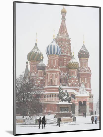 St. Basil's Cathedral, Red Square, Moscow, Russia-Ivan Vdovin-Mounted Photographic Print