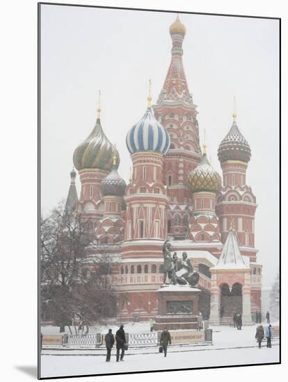 St. Basil's Cathedral, Red Square, Moscow, Russia-Ivan Vdovin-Mounted Photographic Print