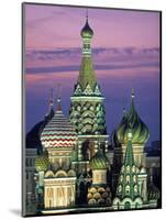 St. Basil's Cathedral, Red Square, Moscow, Russia-Peter Adams-Mounted Photographic Print