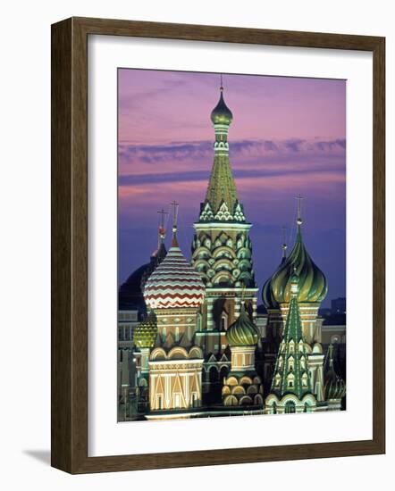 St. Basil's Cathedral, Red Square, Moscow, Russia-Peter Adams-Framed Photographic Print