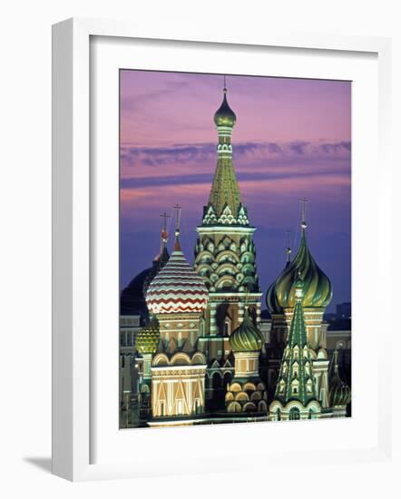 St. Basil's Cathedral, Red Square, Moscow, Russia-Peter Adams-Framed Photographic Print