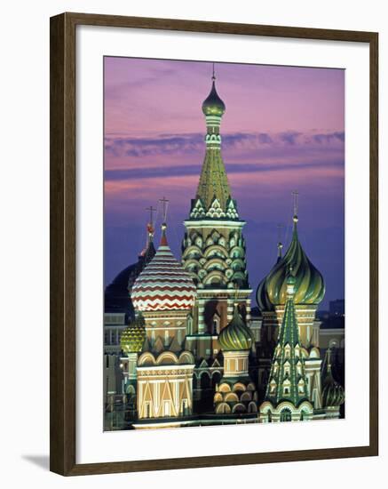 St. Basil's Cathedral, Red Square, Moscow, Russia-Peter Adams-Framed Photographic Print