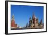 St. Basil's Cathedral, Red Square, UNESCO World Heritage Site, Moscow, Russia, Europe-Bruno Morandi-Framed Photographic Print