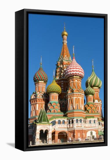 St. Basil's Cathedral, UNESCO World Heritage Site, Moscow, Russia, Europe-Miles Ertman-Framed Stretched Canvas