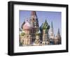 St. Basil's Christian Cathedral in Winter Snow, Moscow, Russia-Gavin Hellier-Framed Photographic Print