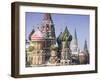St. Basil's Christian Cathedral in Winter Snow, Moscow, Russia-Gavin Hellier-Framed Photographic Print