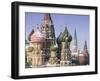 St. Basil's Christian Cathedral in Winter Snow, Moscow, Russia-Gavin Hellier-Framed Photographic Print