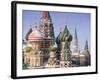 St. Basil's Christian Cathedral in Winter Snow, Moscow, Russia-Gavin Hellier-Framed Photographic Print