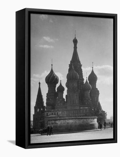 St. Basil's Russian Orthodox Cathedral in Red Square-Margaret Bourke-White-Framed Stretched Canvas