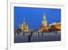 St. Basils Cathedral and the Kremlin in Red Square, Moscow, Russia-Gavin Hellier-Framed Photographic Print