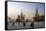 St. Basils Cathedral and the Kremlin in Red Square, Moscow, Russia-Gavin Hellier-Framed Stretched Canvas