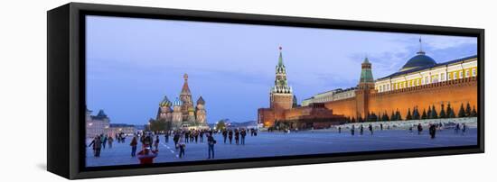 St Basils Cathedral and the Kremlin in Red Square, Moscow, Russia-Gavin Hellier-Framed Stretched Canvas